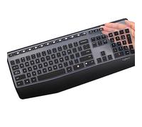 Keyboard Cover for Logitech MK345 Wireless Combo Full-Sized Keyboard, Logitech MK345 K345 Wireless Keyboard Cover, Ultra Thin Logitech MK345 Accessories Silicone Keyboard Protector Skin -Black