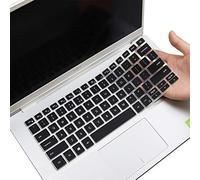 Keyboard Cover for New Dell Inspiron 14 2-in-1, Dell Inspiron 5401 5402 5409 5405 5406 5490 5493 5498 7490 7400 7405 7409, Inspiron/Vostro 13 5390 5391 7390 7391 13.3" US Keyboard Cover - Black