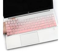 Keyboard Cover Skin for 15.6" HP Pavilion 15 15-eg 15-eh 15-er 15t-eg200/eg300 15z-eh300 Series, HP 17.3" Laptop 17t 17z 17z-cp000 17z-ca200 17-cn 17-cp 17t-cn 17z-cp Series, US Layout (Gradient Pink)