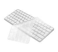 Keyboard Cover Skin for 2024-2021 iMac Magic Keyboard (M3 M1) Chip with Touch ID Lock Key A2449 A2450 A3203 UK Layout TPU Protector Accessories