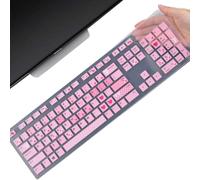 Keyboard Cover Skin for Dell KM636 KB216 KB216t KB216d KB216p Wired & Wireless Keyboard, Dell Optiplex 5250 3050 3240 5460 7450 7050, Dell Inspiron Desktop 24" 27" 5400 5490 7700 7790 3475 3670 3477