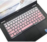 Keyboard Cover Skin for Dell Latitude 5480 5490 7490, Dell 3340 E3340 E7450 E7470 E5450 E5470 E5491 E7480 Laptop Silicone Keyboard Cover Keyboard Protector, Ombre Pink (US Layout, with Pointing)