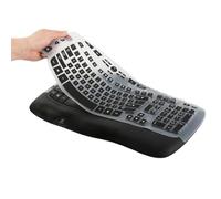 Keyboard Cover Skin for Logitech K350 MK550 MK570 Wireless Wave Ergonomic Keyboard,Silicone Keyboard Protective Accessories for Logitech K350 MK550 MK570,Anti-Dust/Waterproof/Utra-Thin