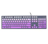 Keyboard Cover Skins Compatible with Dell KM636 KB216 Wired Keyboard & Dell Optiplex 5250 3050 3240 5460 7450 7050 & Dell Inspiron AIO 3475/3670/3477 Desktop Keyboard Cover(Ombre Pink Purple)