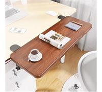 Keyboard Der Foldable Desk Exteon Tray with Clip On Armrest Walnut h 60x25 cm - Perfect for Home Office & Worpace nizat