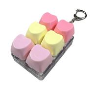 Keyboard Fidget | 6-Key Quiet Relief with Light | Adults Relief Clicker Fidget Toy,for Kids Adults Students Home Office School Classroom Travel
