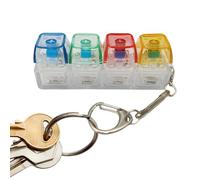 Keyboard Fidget - Backpack Ornament with Light, Stress Relief Keychain for Kids Teens Adults Study Work Travel Home Office Programmers College Students Collectors Conference