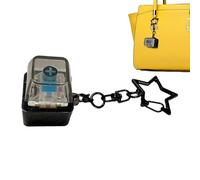 Keyboard Fidget Clicker, Light-Up Star Button, 2x2 Inch Keychain Toy With Durable Build, Strong Stress Accessory, Retro Play Gadget With Fun Design, Relaxation Tool For Car Airplane