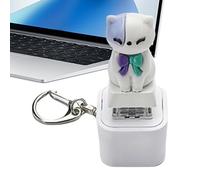 Keyboard Fidget Clicker | Rechargeable Portable Cat Meow Dog Bark Sound | Stress Reliever with Lights | for Adults Boy Girl Family Travel Backpack Offices School