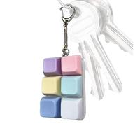 Keyboard Fidget - Fun Relief Sensory Games Keychain, Mechanical Keyboard Clicker, High Feedback Tactile Response, Stress Reduction Function, Novelty Toys Category, RGB Translucent For Office School