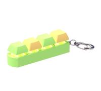Keyboard Fidget Keychain | 4-Button Fidget Gadget Funny Click Button With Sound Light | Led Light Stress Toy | Mechanical Keyboard Stress Relief Toy
