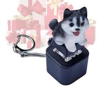 Keyboard Fidget Keychain,Rechargeable Portable Cat Meow Dog Bark Sound | Stress Reliever with Lights - for Adults Boy Girl Family Travel Backpack Offices School
