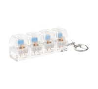 Keyboard Fidget, Quiet Key Clicker, 8x2x2.5cm, Fingertip Button Toy, Stress Relief Keychain, Classroom Fidget Toy, For Students Adults Boys Girls Home Office Work Waiting Travel