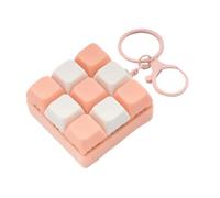 Keyboard Fidget, Rhythmic Comfort Design, 5.5x5.5cm, Keyboards Fidgets Keychain Toy, Portable Fidgets Clicker, Detachable Keepsake Design, For Teens Adults Women Kids School Travel