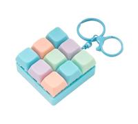 Keyboard Fidget, Rhythmic Comfort Design, 5.5x5.5cm, Keyboards Fidgets Keychain Toy, Portable Fidgets Clicker, Detachable Keepsake Design, For Teens Adults Women Kids School Travel