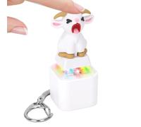 Keyboard Fidget Screaming Sound Fun LED Lights Keychain Toy