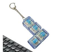 Keyboard Fidget Toy, Clickable Buttons, 4.5x3x2.5cm, Fidget Keychain, Finger Clicker, Quiet & Loud Modes, For Classroom School Work Home Car Airplane Travel Bedroom Living Room