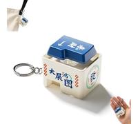 Keyboard Fidget Toy,Eight Directions Wealth Voice Keychain,Wealth from All Directions Fidget Keychain,Portable Removable F-idgetKeychain,Finger Exercise,Anxiety Decompression,for Home Office School