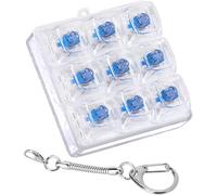 Keyboard Fidget Toy, Fidget Clicker Keyboard Fidget Keychain, Button Fidget Gifts for Adults to Relieve Stress and Pass Time (White)