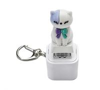 Keyboard Fidget Toy, Fidget Keyboard Keychain Cat Fidget Toy Can Make Cat Sounds Keychain with Lights, Fun & Portable Anxiety Relief Toy Gift for Cat Lover