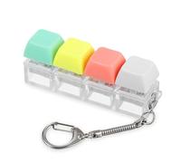 Keyboard Fidget Toy, Fidget Keychain, Fidget Clicker, Fidget Keyring for Stress Relief, Portable Fidget Keyboard for Adults and Kids, Pass the Time Decompression Decoration