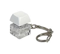 Keyboard Fidget Toy, Fidget Toys, Quality and Built to Last, Clicky Fidgets Toy, Portable Fidgets Keyboard Button with Keychain, Fashional Functional Gifts for Adults and Kids White