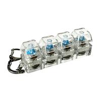 Keyboard Fidget Toy - Four Key Connected Stress Relief Toy For Adults Kids Adhd | Portable Fidget Keyring For School Office Home