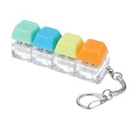 Keyboard Fidget Toy, Keyboard Fidget Keychain, Clicky, Creamy & Silent Stress Relief Fidget' Clicker Keychain, Quiet Fidgets Toys for Adults, Boost Focus & Calm Anxiety at Work, Travel