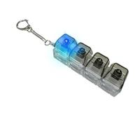 Keyboard Fidget Toy - Silent Backpack Charm, Light Toy with Fun Press, Relief Toys with Soft Buttons, Fidget Key, Calming Gadget for Kids Teens Adults Students Study Work Travel Home Office Wallets