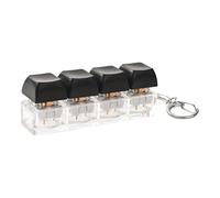 Keyboard Fidget Toy, Silent Key Clicker Stress Relief Button, Fingertip Press Keychain Gadget, Desk Toy For Adult Boy Girl Student, Classroom Prize School Travel Workplace Focus Aid, Po