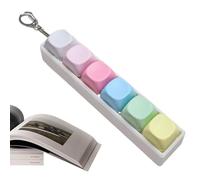 Keyboard Fidget Toy - Small Wallet Pendants | Portable Stress Relief Toy for Study Work Travel, Programmers Clicky Key, College Students Backpacks Accessory, School Bags, Black, 1 Pack