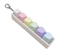 Keyboard Fidget Toy, Wallet Pendant Design, 12x2x2.5cm, Portable Stress Toy, Click Keyboard Fidget, Compact Key Press Style, For Study Work Travel