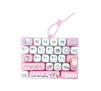 Keyboard Fidget Toys, Cute Anti-Anxiety Decompression Toy 26 Key Click Button Toy Lightweight Bag Pendant Decompression Button Finger Clicker Toys Button Stress Relief Gifts for Relieving Stress