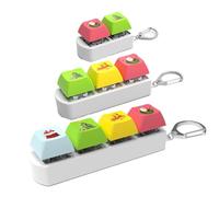 Keyboard Fidget Toys, Fidget Keyboard, Keyboard Button Keycap Fidget Keychain Toys, Keyboard Decompression Toys Keyboard Keychain Toy Finger Keyboard Caps Toy for To Relief Stress Pass The Time (3PCS)