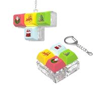 Keyboard Fidget Toys, Fidget Keyboard, Keyboard Button Keycap Fidget Keychain Toys, Keyboard Decompression Toys Keyboard Keychain Toy Finger Keyboard Caps Toy for To Relief Stress Pass The Time (2PCS)