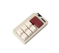 Keyboard Fidget Toys for Adults 3D Printing Keyboard Clicker Fidget Sensory Fun Toys with Keycaps Switch for Anxiety Decompression (White)