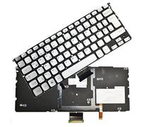 Keyboard for DELL Studio XPS 14z L412z 15z L511z L512z with Backlight de Keyboard, Sterling Silver