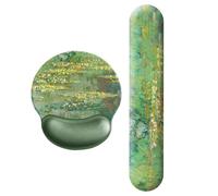 Keyboard Handrest, Keyboard Armrest | Ergonomic Waterlily Keyboard Desk Pad Hand Rest - Foam Support Oil Painting with Non-Slip Base for or Work