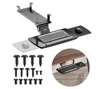 Keyboard Holder Under-Desk Keyboard Tray Adjustable max 5g Black