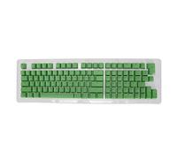 Keyboard Keycaps 114 Key PBT Translucent OEM Height Two Color Injection Backlit Mechanical Keycap Set for Custom Gaming Typing Enthusiasts Durable Oil Proof Coating Matte Finish (mini cheese green)