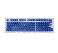 Keyboard Keycaps PBT Translucent OEM Height 114 Key Two Color Injection Light Transmitting Mechanical Keyboard Keycap Set for Custom Gaming Typing Enthusiasts Durable Oil Proof (mini dark blue)