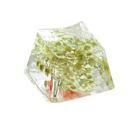 Keyboard Keycaps Resin Backspace - Gypsophila Game Keyboard Keycap - Shine Through Translucent, Game Keyboard, Sa Profile, Esc Keycap With Eternal Flower Design For Enhanced Game Experience