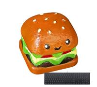 Keyboard Keycaps Set, Hamburger Shape Key board Decoration, Resin Game Keycaps Overview, Women Men Teen Typing Computer Programming Work Home Desk Accessory, Fun Keyboard Upgrade