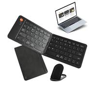 Keyboard - Lightweight Foldable Keyboard, Ultra Slim Travel Keyboard | Foldable Keyboard with Silent Keys, Foldable Keyboard for Tablets, Foldable Keyboard Compatible with Mullti Devices