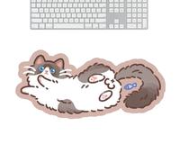 Keyboard Mat | Cute Cats Mousepad for Desk - Funny Animal Deskmat | Large Laptop Pad for Home Decor, Women & Girls, Non-Slip Rubber Base, Stitched Edges, 70x30cm, Waterproof, 1pc.