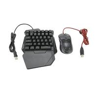 Keyboard Mouse Combo, 4-in-1 Keyboard and Mouse Converter, RGB Gaming Keyboard Mouse and Adjustable Phone Stand, Wired Gaming Mouse Converter for Android for