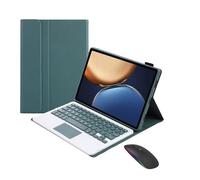 Keyboard & Mouse Combo for Xiaomi Pad 7/7 Pro 11.2 Inch 2025 - Magnetic Touchpad, Multi-System Compatible with 360° Full Protection Detachable Wireless Keyboard Case(Green)