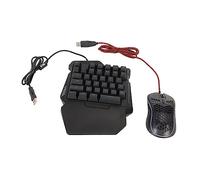 Keyboard Mouse Converter Kit, Wired Half Hand Gaming Keyboard and Mouse Combo with TurboFunction, Mechanical One Keyboard with Wrist Rest for PS for Xbox for Switch