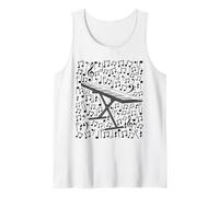 Keyboard Musical Notes Keyboardist Piano Music Teacher Tank Top