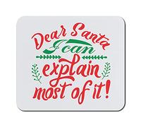 Keyboard Pad Dear Santa I Can Explain Most Of It Tree Branches Leaves Desk